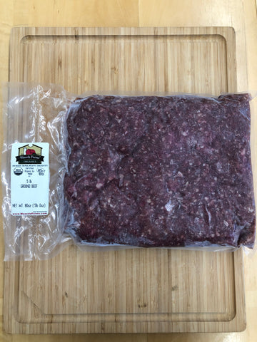 Ground Beef - 5 lb. Bulk Pack - Certified Organic - Grass Fed